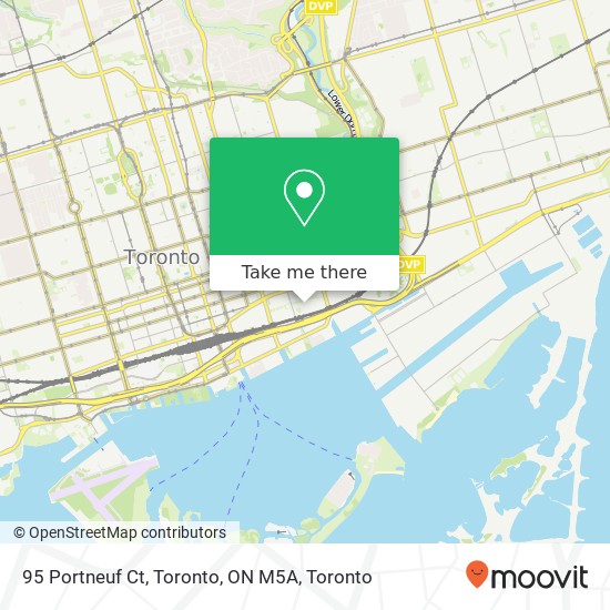 95 Portneuf Ct, Toronto, ON M5A map