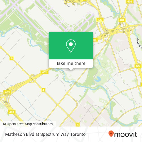 Matheson Blvd at Spectrum Way map