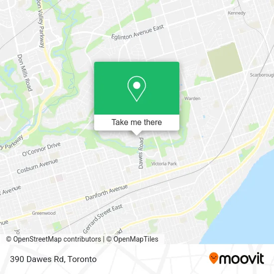 390 Dawes Rd map