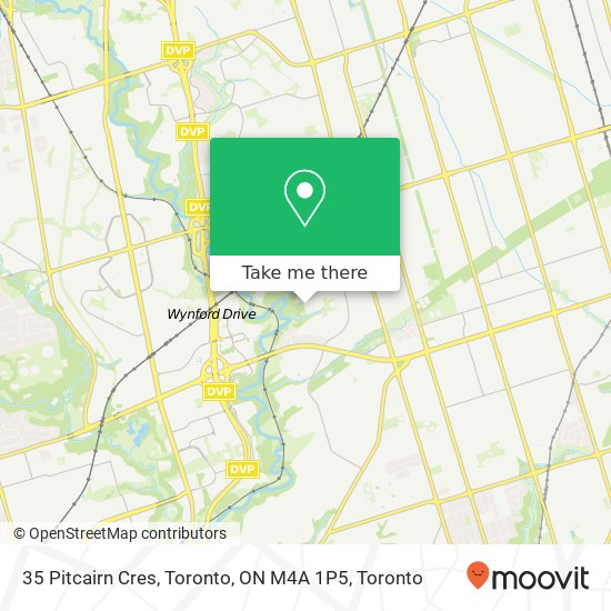 35 Pitcairn Cres, Toronto, ON M4A 1P5 map