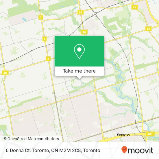6 Donna Ct, Toronto, ON M2M 2C8 map