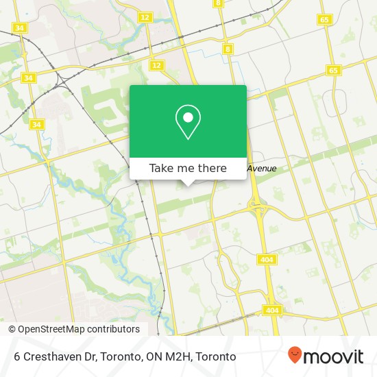 6 Cresthaven Dr, Toronto, ON M2H map