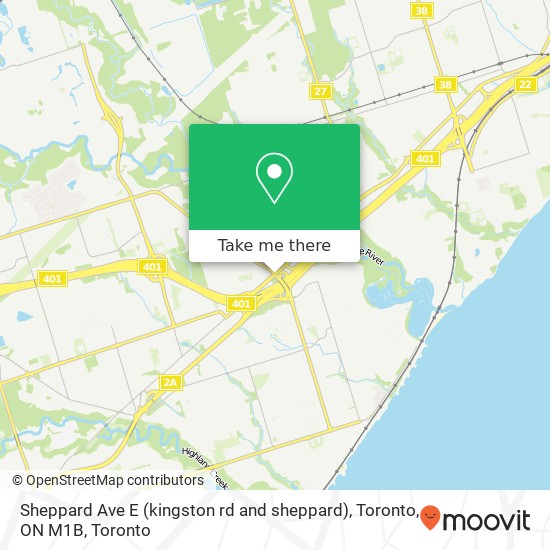 Sheppard Ave E (kingston rd and sheppard), Toronto, ON M1B map