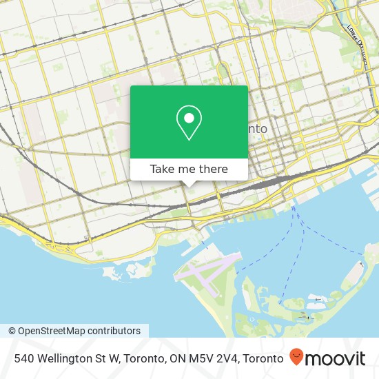 540 Wellington St W, Toronto, ON M5V 2V4 plan