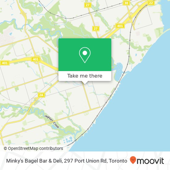 Minky's Bagel Bar & Deli, 297 Port Union Rd map
