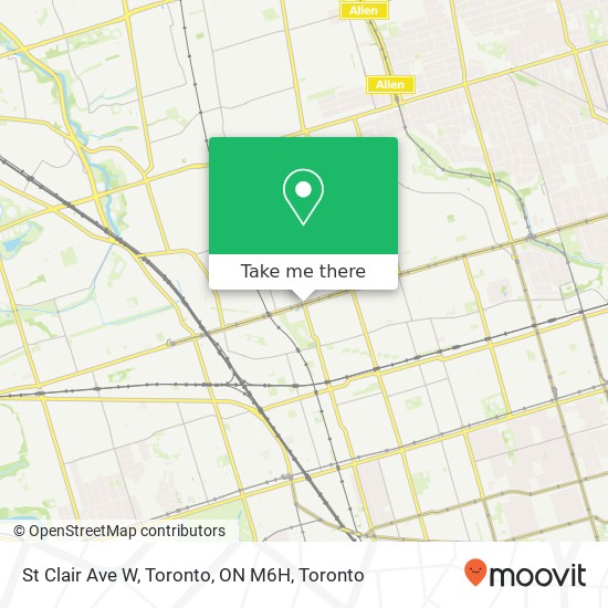 St Clair Ave W, Toronto, ON M6H plan