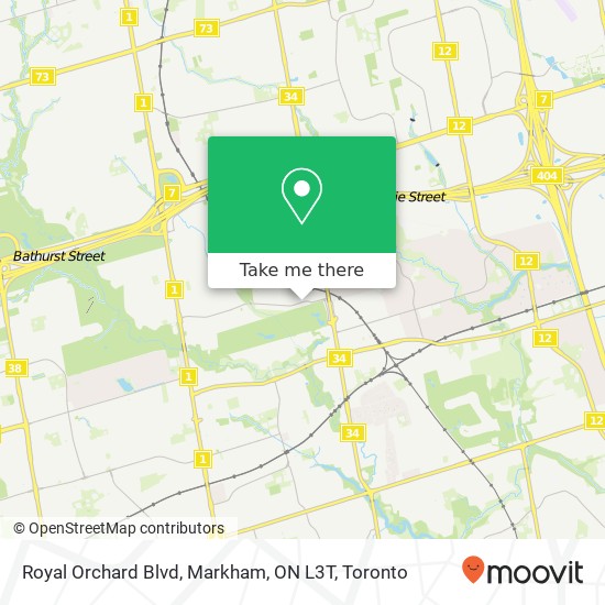 Royal Orchard Blvd, Markham, ON L3T map