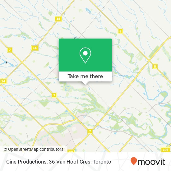 Cine Productions, 36 Van Hoof Cres map