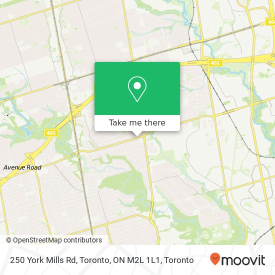 250 York Mills Rd, Toronto, ON M2L 1L1 map