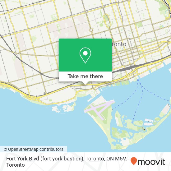 Fort York Blvd (fort york bastion), Toronto, ON M5V plan