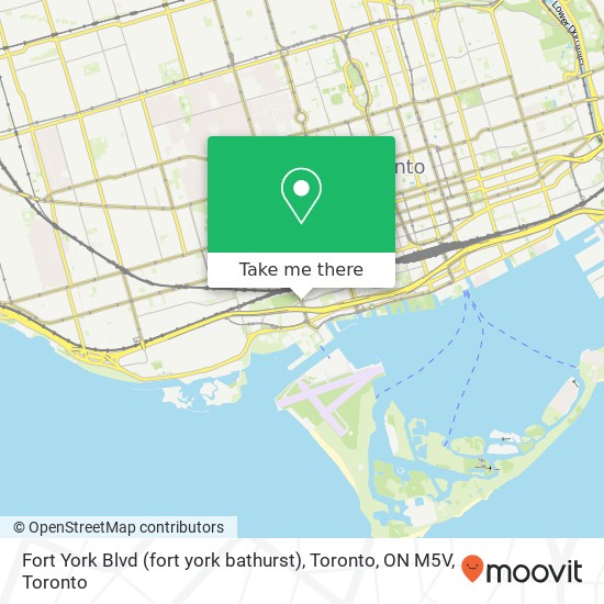 Fort York Blvd (fort york bathurst), Toronto, ON M5V map