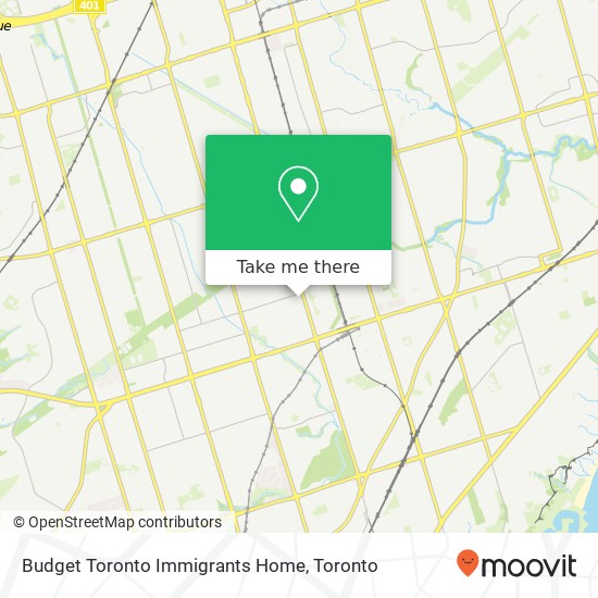 Budget Toronto Immigrants Home map
