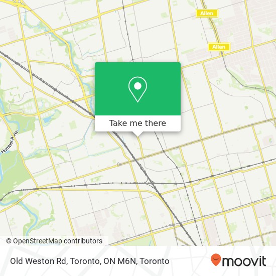 Old Weston Rd, Toronto, ON M6N map