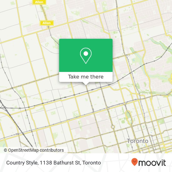 Country Style, 1138 Bathurst St map