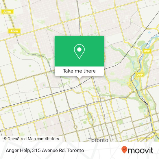 Anger Help, 315 Avenue Rd map