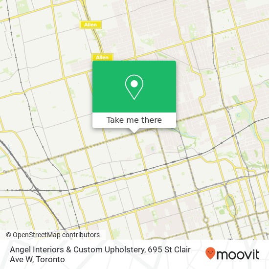 Angel Interiors & Custom Upholstery, 695 St Clair Ave W map