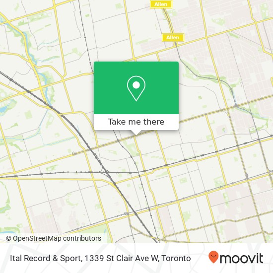 Ital Record & Sport, 1339 St Clair Ave W map