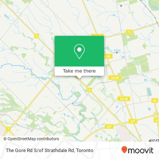 The Gore Rd S/of Strathdale Rd map