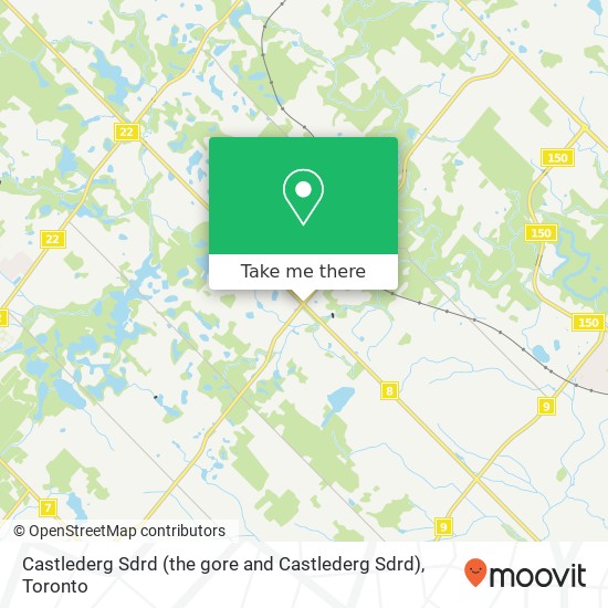 Castlederg Sdrd (the gore and Castlederg Sdrd), Caledon, ON L7C map