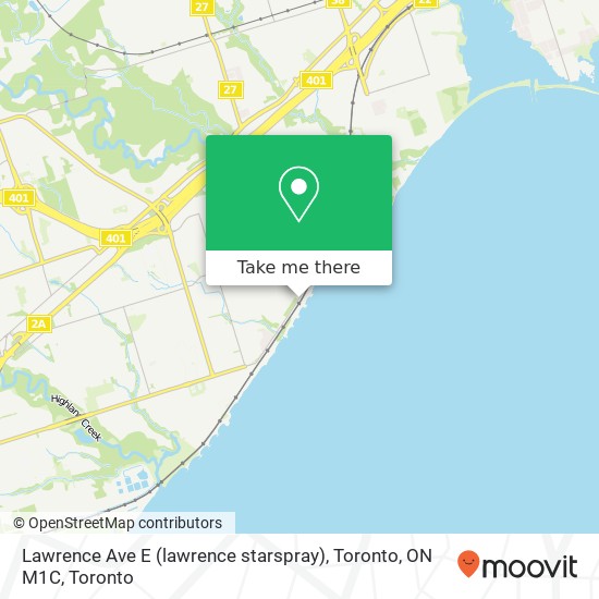 Lawrence Ave E (lawrence starspray), Toronto, ON M1C map