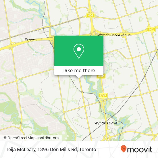 Teija McLeary, 1396 Don Mills Rd map