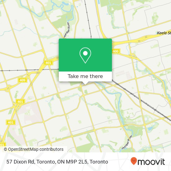 57 Dixon Rd, Toronto, ON M9P 2L5 map