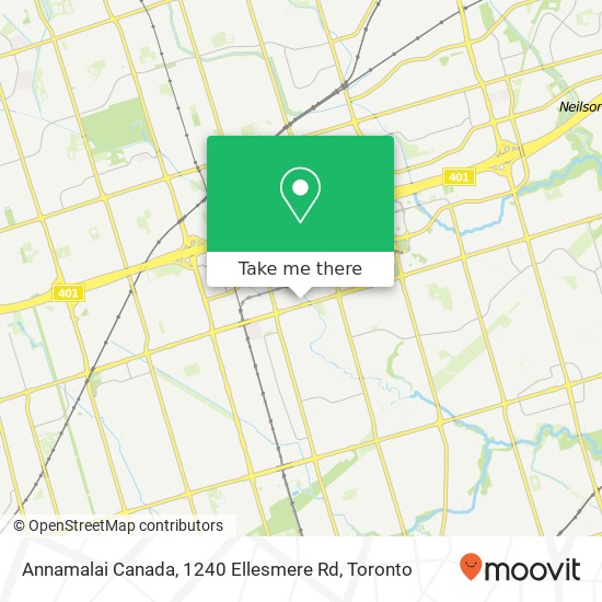 Annamalai Canada, 1240 Ellesmere Rd map