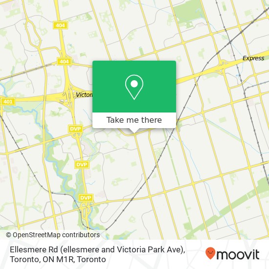 Ellesmere Rd (ellesmere and Victoria Park Ave), Toronto, ON M1R map
