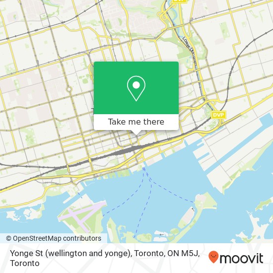 Yonge St (wellington and yonge), Toronto, ON M5J plan