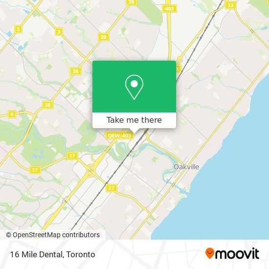 16 Mile Dental map