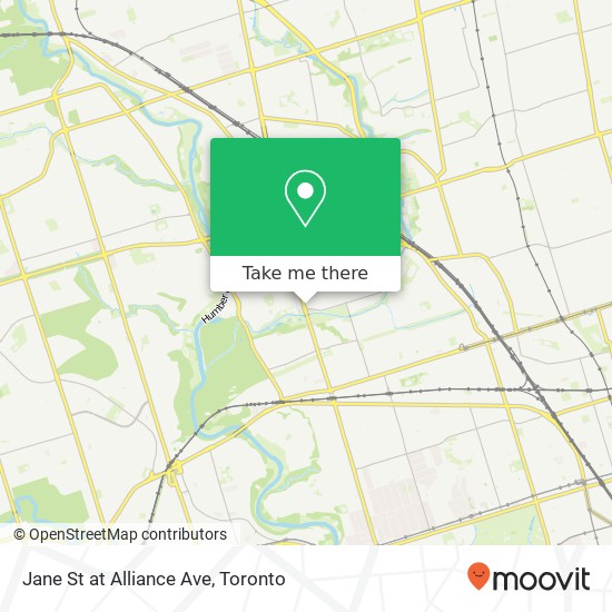 Jane St at Alliance Ave map
