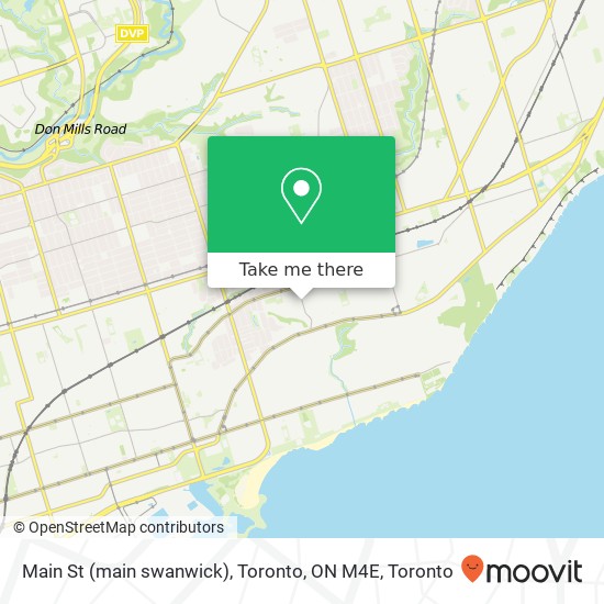 Main St (main swanwick), Toronto, ON M4E map