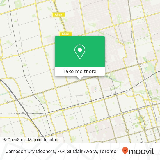 Jameson Dry Cleaners, 764 St Clair Ave W plan