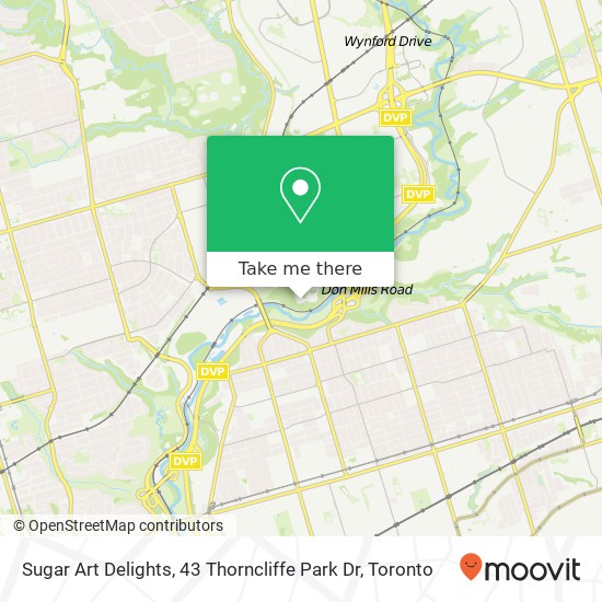 Sugar Art Delights, 43 Thorncliffe Park Dr map