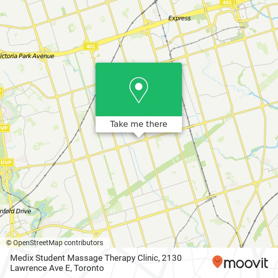 Medix Student Massage Therapy Clinic, 2130 Lawrence Ave E map