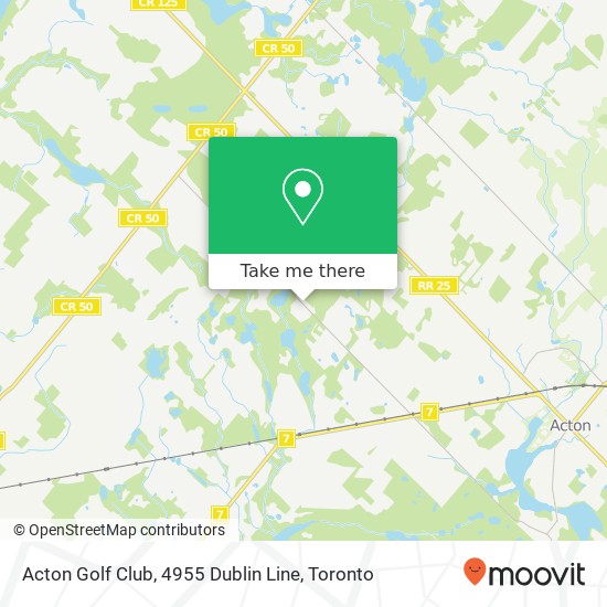 Acton Golf Club, 4955 Dublin Line map