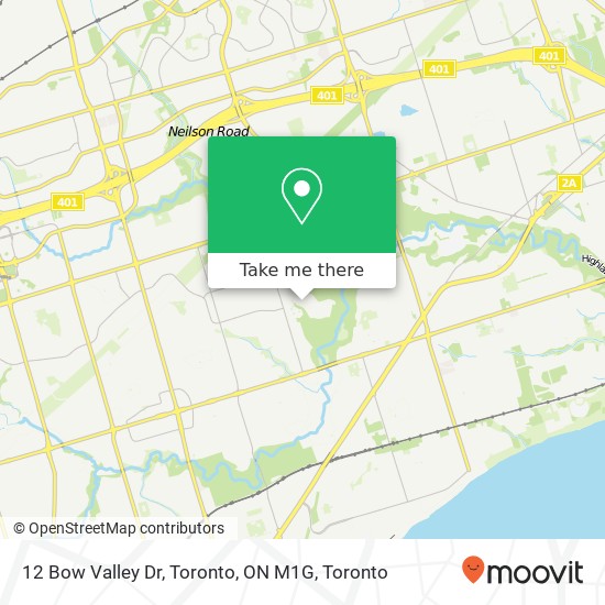 12 Bow Valley Dr, Toronto, ON M1G map