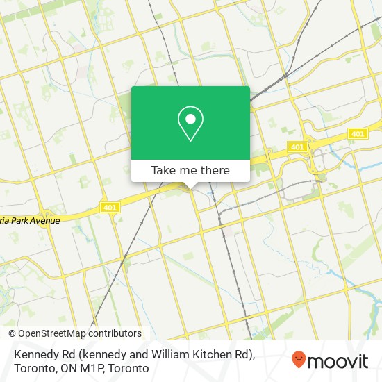 Kennedy Rd (kennedy and William Kitchen Rd), Toronto, ON M1P map