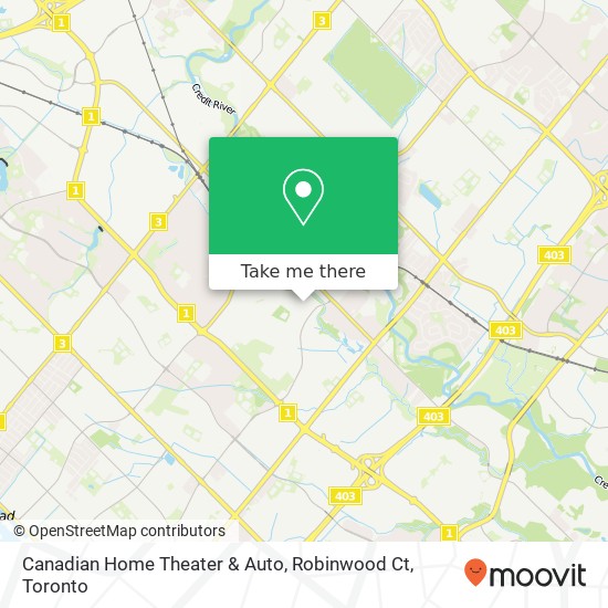 Canadian Home Theater & Auto, Robinwood Ct map