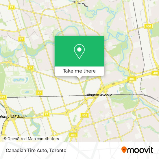 Canadian Tire Auto map