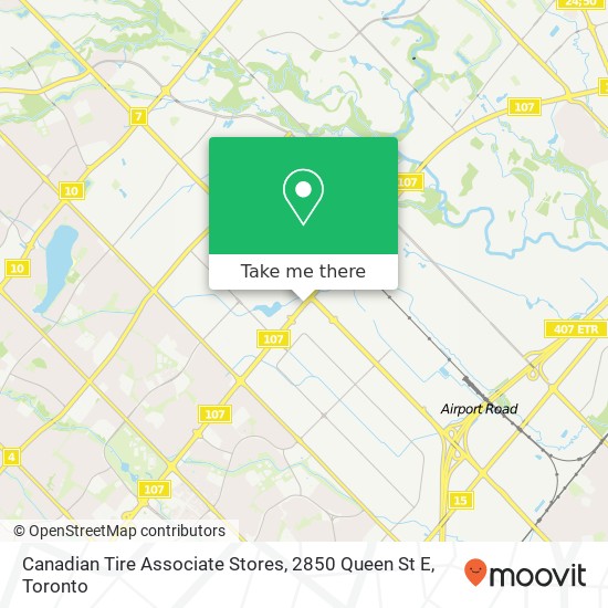 Canadian Tire Associate Stores, 2850 Queen St E map