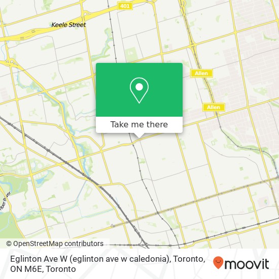 Eglinton Ave W (eglinton ave w caledonia), Toronto, ON M6E map