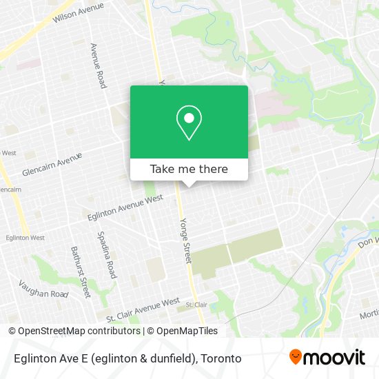 Eglinton Ave E (eglinton & dunfield) map