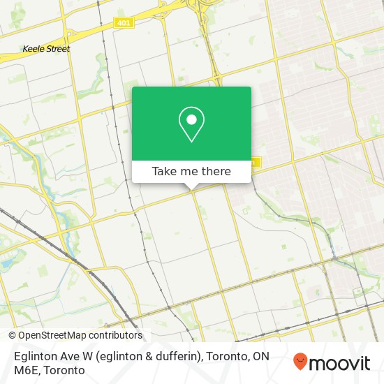 Eglinton Ave W (eglinton & dufferin), Toronto, ON M6E map