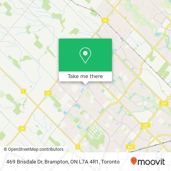 469 Brisdale Dr, Brampton, ON L7A 4R1 map