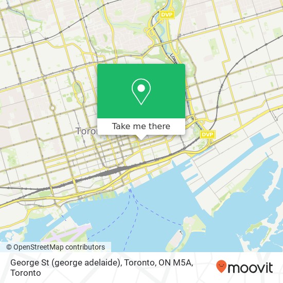 George St (george adelaide), Toronto, ON M5A plan