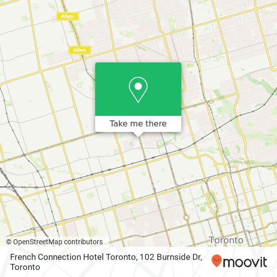 French Connection Hotel Toronto, 102 Burnside Dr plan