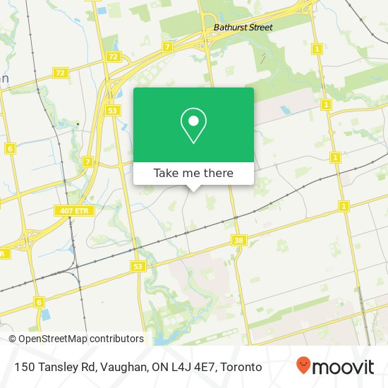 150 Tansley Rd, Vaughan, ON L4J 4E7 map