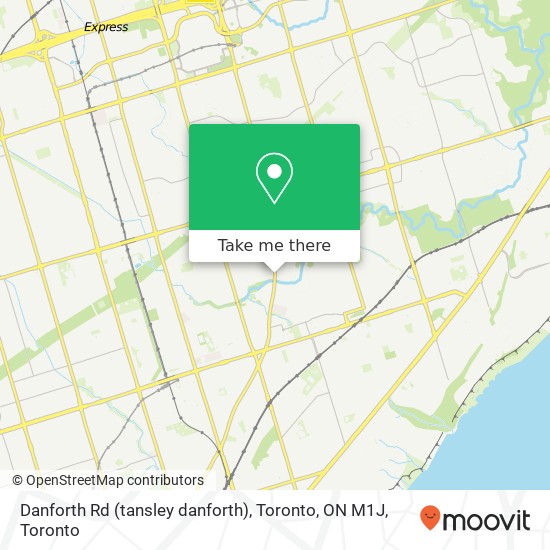 Danforth Rd (tansley danforth), Toronto, ON M1J map