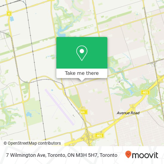 7 Wilmington Ave, Toronto, ON M3H 5H7 map